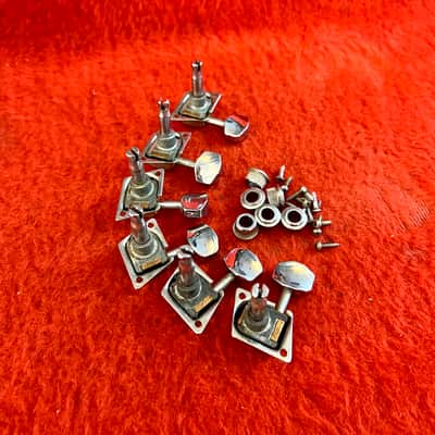 Fender Stratocaster guitar tuners c 1975 - Chrome telecaster original vintage USA Schaller image 2