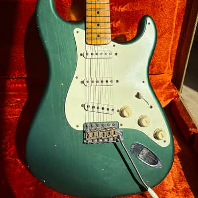 Fender Custom Shop Limited Edition NAMM '55 Stratocaster Journeyman Relic 2017 - Faded Aged Sherwood Metallic image 1