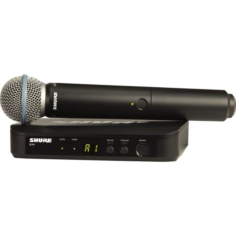 Shure BLX24/B58 Wireless Handheld Microphone System with Beta 58A Capsule (J11: 596 to 616 MHz) (B-Stock) image 1