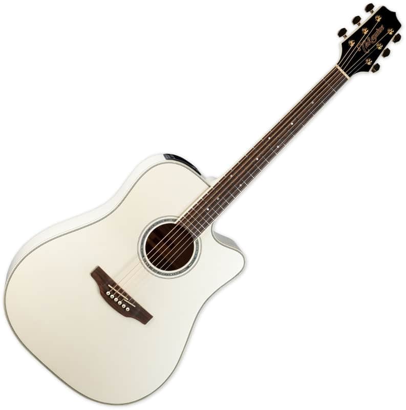 Takamine GD37CE Acoustic Electric Guitar Pearl White image 1