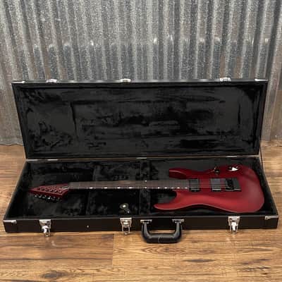 ESP LTD MH-1000 Evertune Candy Apple Red Satin Guitar & Case #0334 Used image 2
