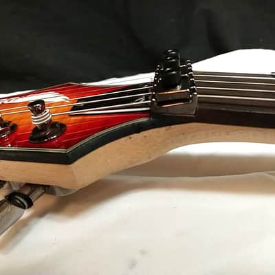 DEAN Custom 380 Floyd electric GUITAR new Trans Amber w/ Light CASE - Tremolo image 8