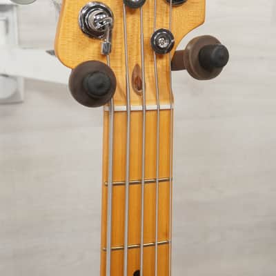 Used Fender American Ultra II Jazz Bass V Bass Guitar White image 5