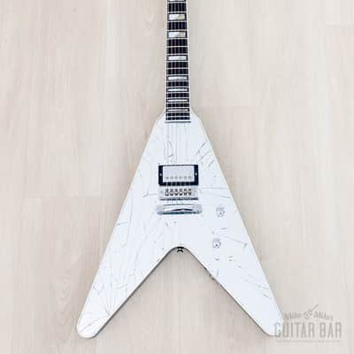 2011 Washburn Custom Shop Limited Edition Paul Stanley PSV 2200 Cracked Mirror Flying V, Near-Mint w/ Case image 2