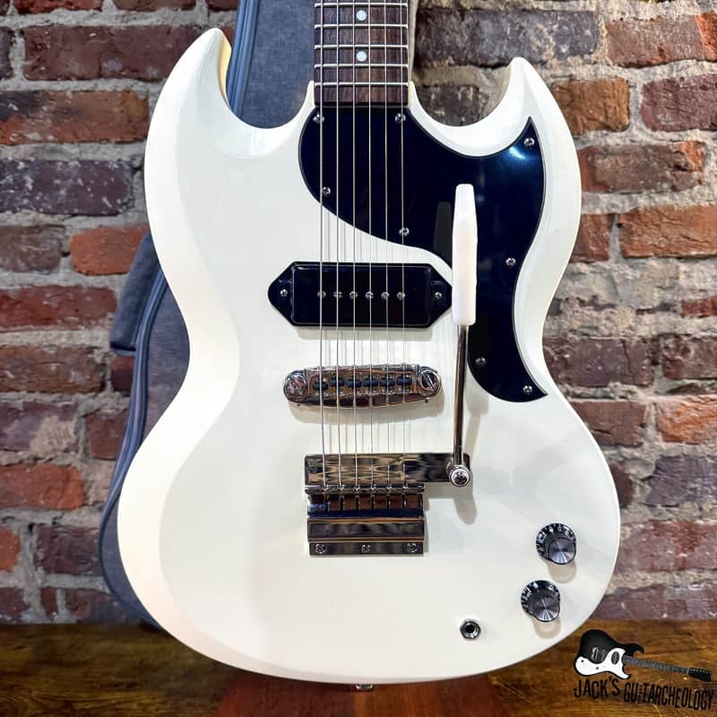 Tokai Double Horn Junior Electric Guitar w/ GB & "Kitchen Sink" UPGRADES (2021 - White) image 1