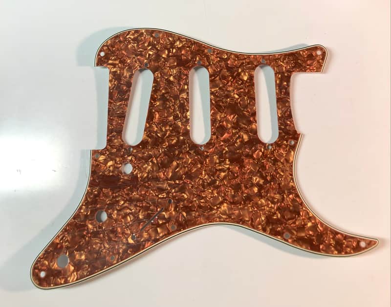 Fender 4-Ply MOTO Stratocaster Pickguard - Copper Pearloid image 1