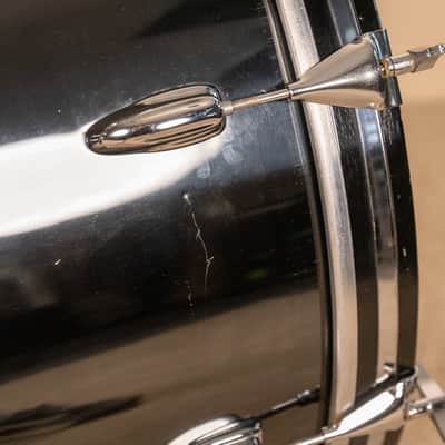 1970s Slingerland Black Chrome Drum Set 14x24 9x13 and 16x16 image 14