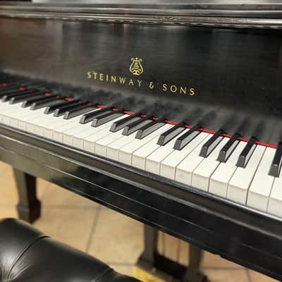 Steinway Model L 5'10 1/2" Grand Piano - Ebony Satin - 2001 Model image 2