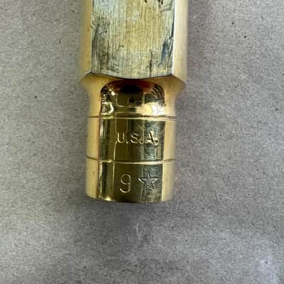 Used Otto Link Super ToneMaster 9* Metal Eb Alto Sax Saxophone Mouthpiece with Cap & Ligature Made in the USA image 9
