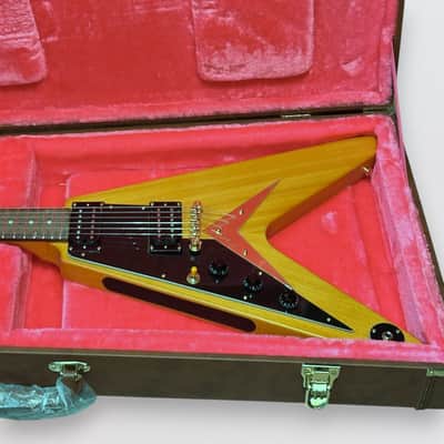 Epiphone 1958 Korina Flying V Left Handed Electric Guitar - Aged Natural image 12