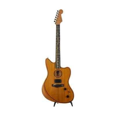 Fender American Acoustasonic Jazzmaster All Mahogany Ac-Elec Gtr w/Bag, EB FB, Natural, US232XXXX image 1