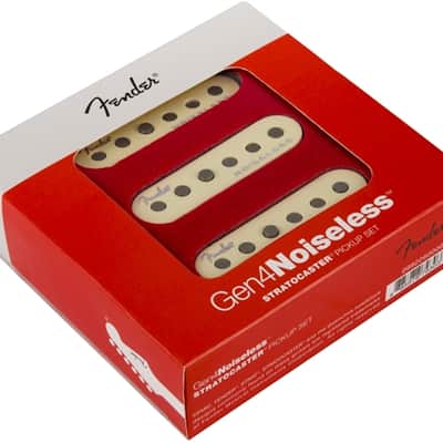 Fender Gen 4 Noiseless Stratocaster Pickups Set Of 3 Aged White image 2