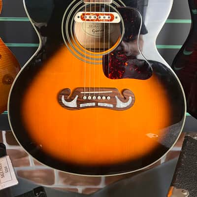 Epiphone EJ200CE Vintage Sunburst 2012 Modified Jumbo Electro-Acoustic Guitar image 4