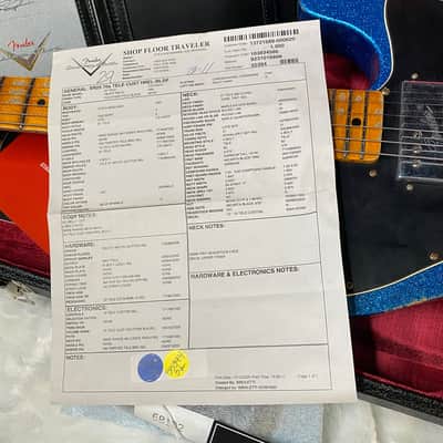 NEW! Fender Custom Shop Telecaster Custom Heavy Relic - Limited Edition - Blue Sparkle - Only 6.9 lbs - Authorized Dealer - G06389 image 13
