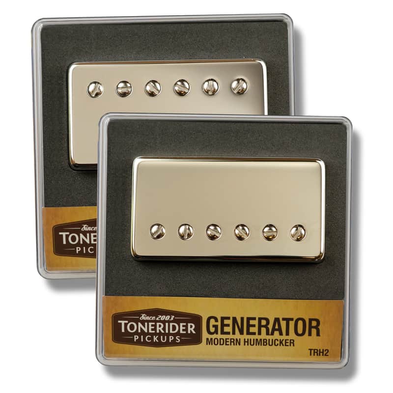 Tonerider Generator Humbucker Pickup Set Nickel (bridge F spaced) image 1