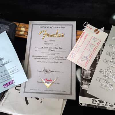 Fender Custom Shop Custom Classic Jazz 2005 w/OHSC image 9