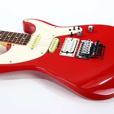 1987 Kramer E.E. Pro 1 Elliot Easton RED Signature Super Strat -- White Pickguard, Stratocaster 1980's image 17