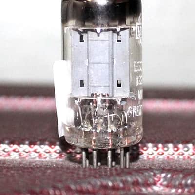 MULLARD ECC83 BLACKBURN 12AX7 LONG PLATE MC1 COPPER GRID POST CAGE GETTER MINTY VINTAGE 1957 image 2