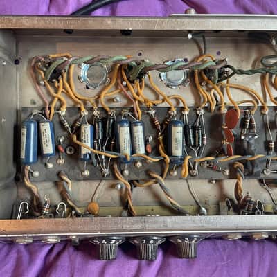 Fender Tremolux 2-Channel 35-Watt Head, 1964 Blonde Black Panel image 12