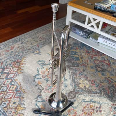 Vintage 1950s French Couesnon Monopole Conservatoire trumpet image 9