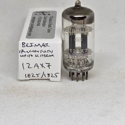 Brimar 12AX7 Long Gray Plate Perfectly Balanced Single NOS ECC83 12AX7A