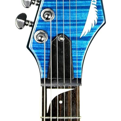 New! 2015 Dean Dave Mustaine VMNT Limited Edition Flying V Guitar - Trans Blue Flame Top! image 8
