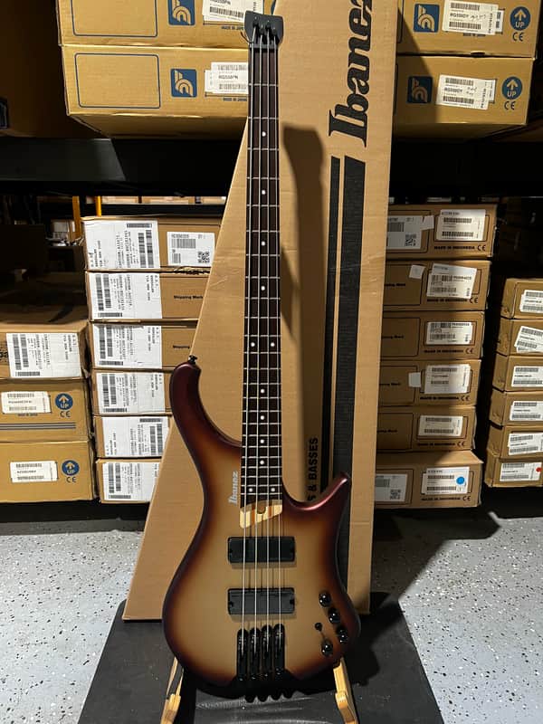 Ibanez Bass Workshop EHB600 Electric Bass Guitar - Charred Champagne Burst Matte image 1