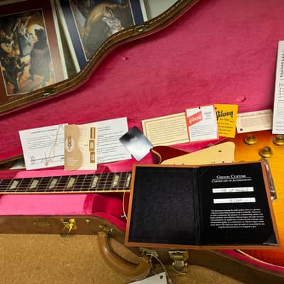 Gibson 1958 Les Paul Re-issue 2022 - Washed Cherry Sunburst image 19