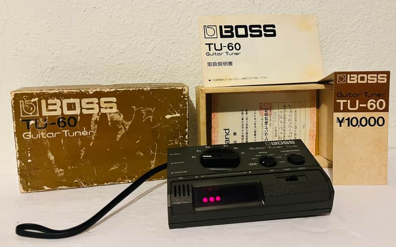 RARE Vintage BOSS TU-60 Guitar Tuner 1979 - 1983 Japanese HQ Portable Tuning image 1