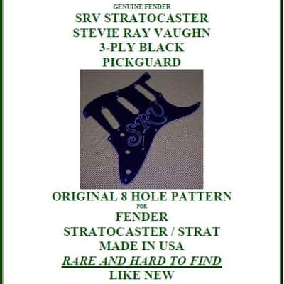 Fender USA Stevie Ray Vaughan SRV Strat PICKGUARD- PRICE REDUCED! image 2