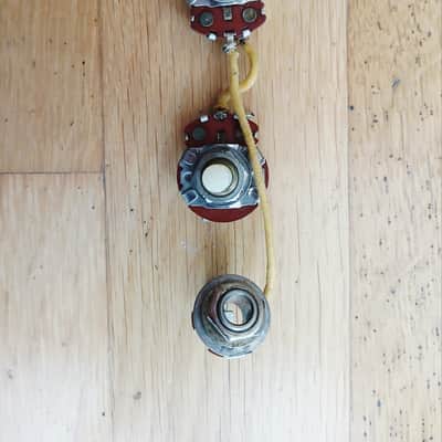 1966 Fender Precision Bass Wiring Harness P Bass 1966 Pots Capacitor Jack output image 5