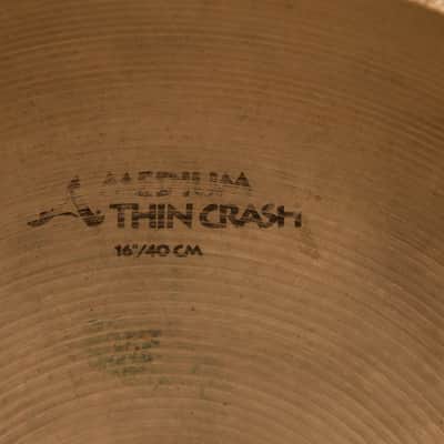 1990s Zildjian A 16" Medium Thin Crash Cymbal 1104g image 3