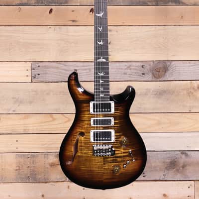 PRS Special Semi-Hollow Electric Guitar Black Gold Wraparound Burst w/ Case image 4
