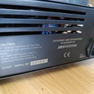 JB SYSTEM AX400 POWER AMP 19" image 8