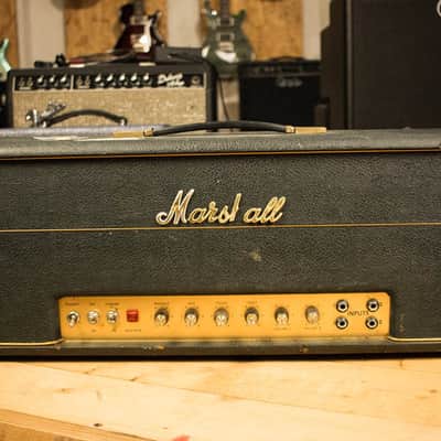 Vintage 1968 Marshall Plexi Amplifier Head & 68/69 Marshall Slant 4x12 Cabinet with Magus Ultimate Attenuator - Excellent image 18