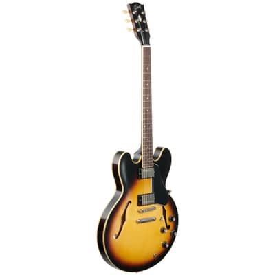 Gibson ES-335 Dot Satin Electric Guitar, Vintage Burst image 4