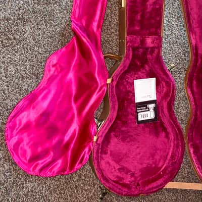 Vintage 1990’s Gibson usa Hardshell case Les Paul pink Brown image 11