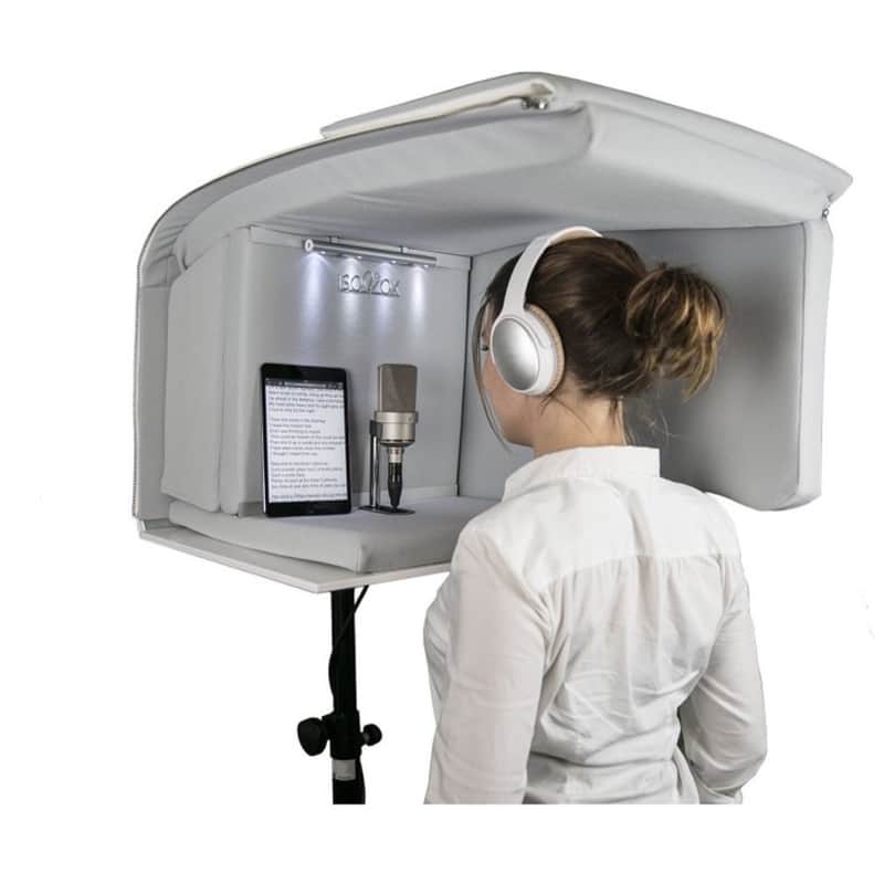 IsoVox 2 VocalStudio Mobile Vocal Isolation Booth, White image 1