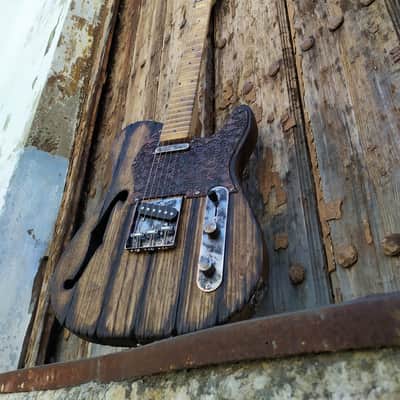 American Vintage Old Wood Engraved Pickguard image 3