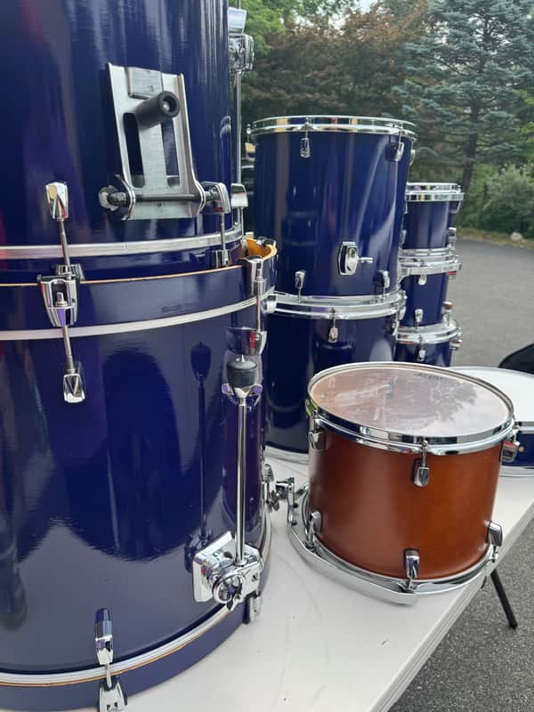 Tama Silverstar Drum Set - 8/10/12/13/14/16/18/22 plus snare and bags image 1