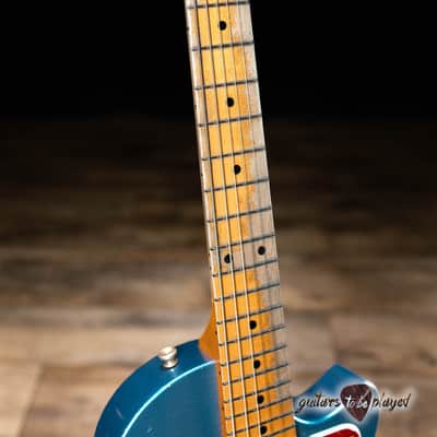 Fano SP6 Oltre Maple Neck P-90/T-Style Guitar w/ Gigbag – Lake Placid Blue image 4