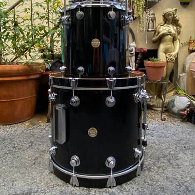 DW Collector's All Maple Shells Drum Kit 3 pc Piano Black 22/16/12 image 8
