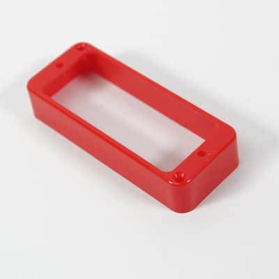 P90 to Mini Humbucker Adapter Mounting Ring Pickup cover, Flat bottom, Red