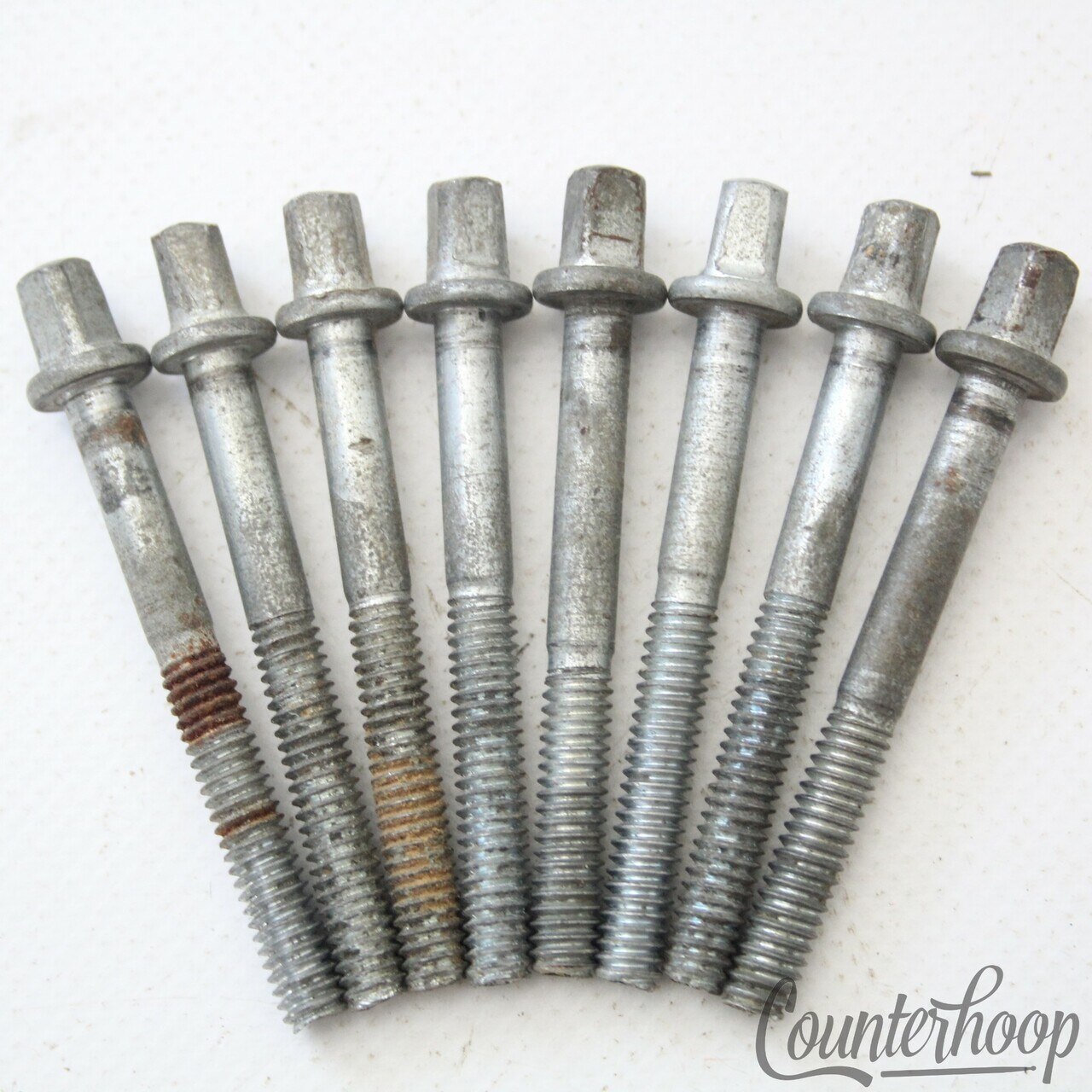 Leedy & Ludwig 8x 2" Tension T-Rods Snare/Tom Drum Vintage 40s-50s Hardware Part — main photograph
