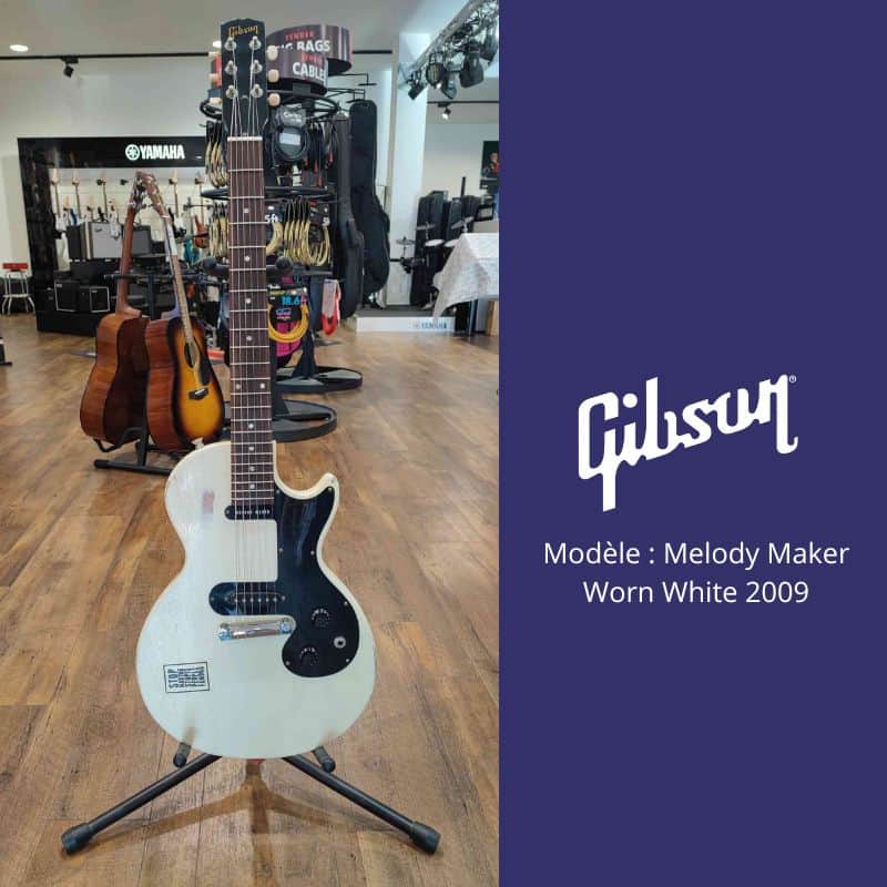 Gibson Guitare Electrique Melody Maker Worn White 2009 image 1