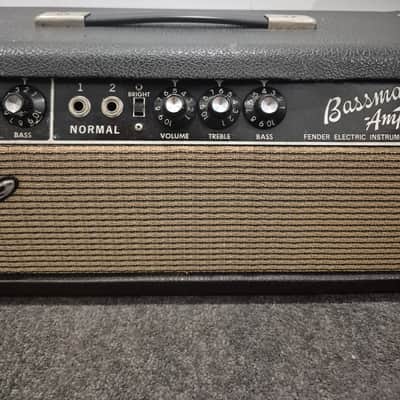1964 Fender Bassman AA864 2-Channel 50-Watt Guitar Amp Head image 4