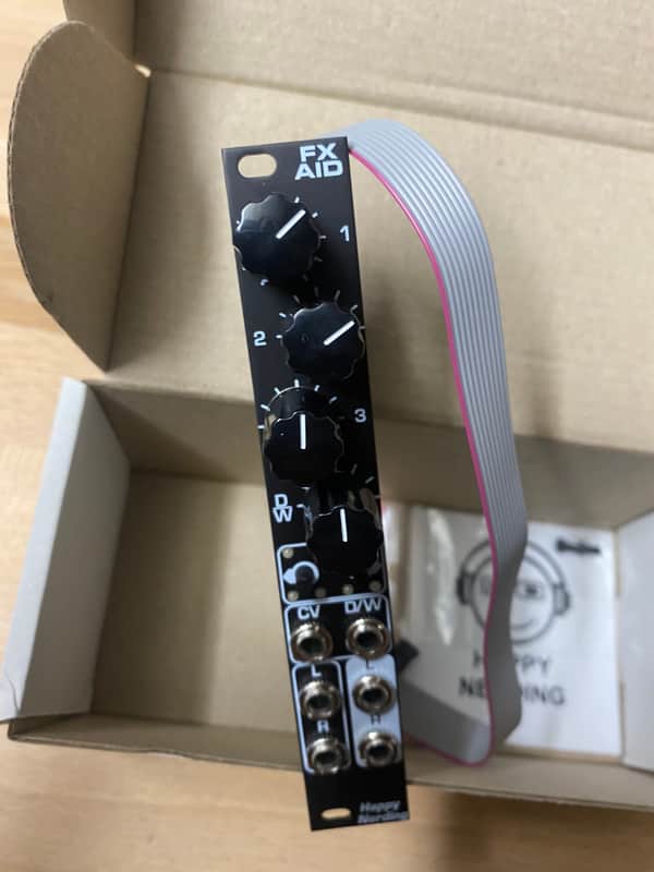 Happy Nerding FX AID Black Panel Eurorack Effect Processor Reverb image 1