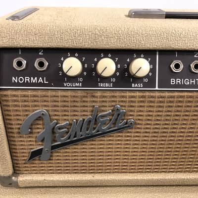 1963 Fender Tremolux Amp Head (Blonde 6G9-B) w/ 2X10 Cabinet Owned by Ian D'Sa of Billy Talent image 10