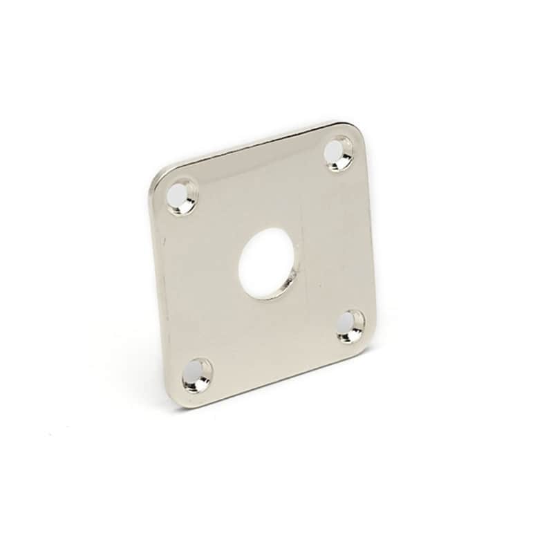 Flat Chrome Input Plate LesPaul Gibson/Epiphone style, Diam 10mm image 1
