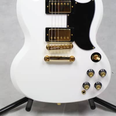 Epiphone SG Custom HH, Alpine White w/ Gig Bag image 2